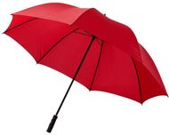 30" Zeke-golfsateenvarjo, punainen liikelahja logopainatuksella